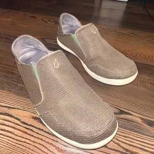 OluKai Nohea Mesh Mens Slip On Shoes Loafers Mustang 10188-13AP Size 10